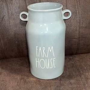Rae Dunn Gray Farmhouse Ceramic Vase